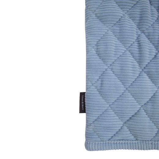 Corduroy Ofenhandschuh Blau 18x33cm