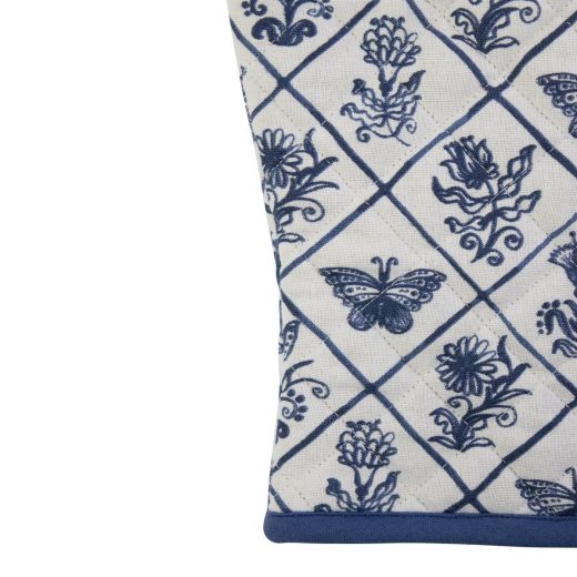 Delfts blau Ofenhandschuh 18x33cm 