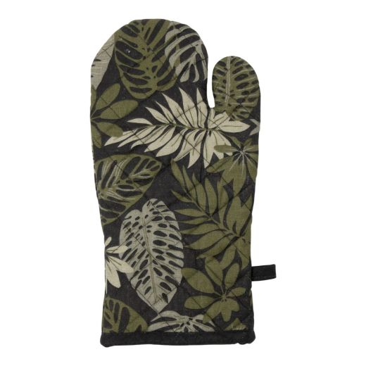 Kendra Jungle Ofenhandschuh schwarz grün 18x33cm 
