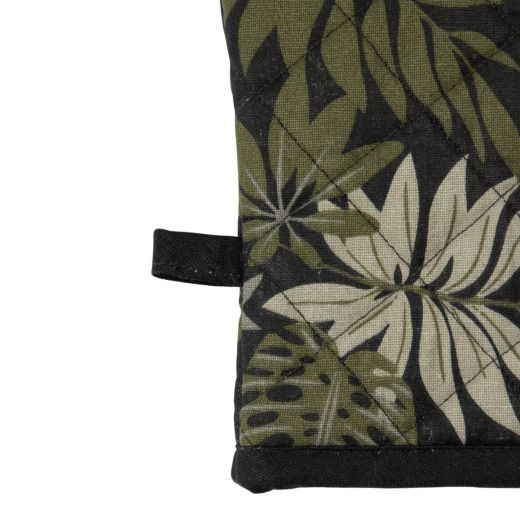 Kendra Jungle Ofenhandschuh schwarz grün 18x33cm 