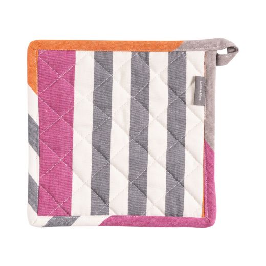 Stripes Print Mauve Manique rouille 20x20cm 