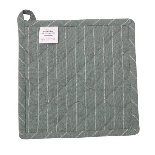 Pinstripe Manique vert bleu 20x20cm 