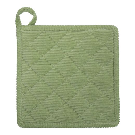 Corduroy manique vert 20x20cm