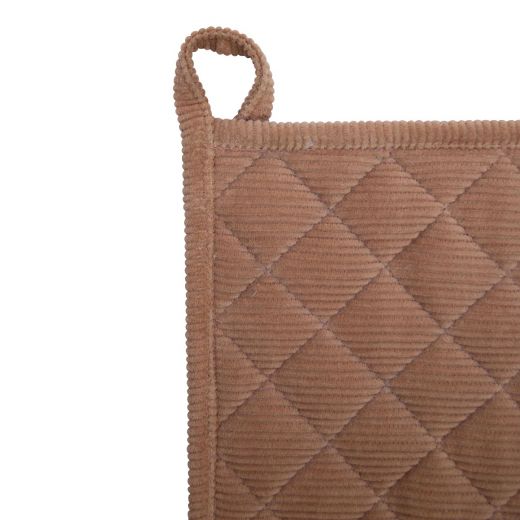 Corduroy manique brun  20x20cm