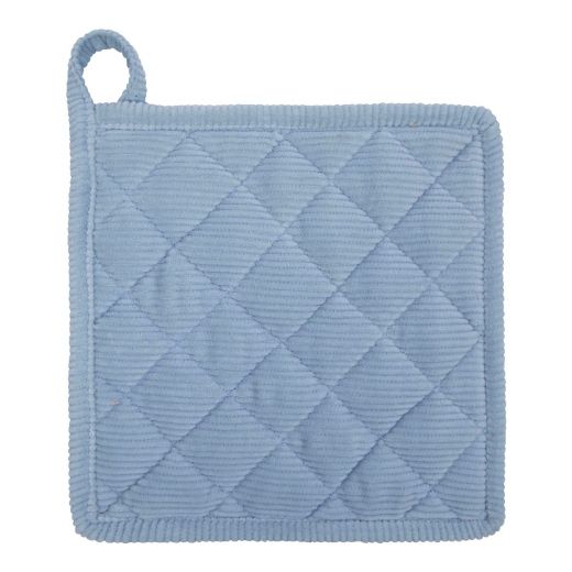 Corduroy manique bleu  20x20cm