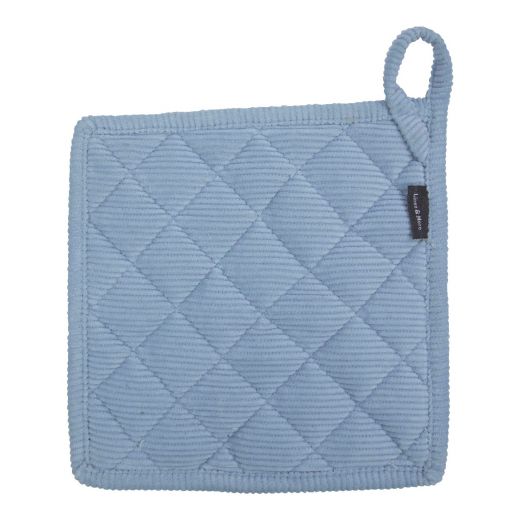Corduroy manique bleu  20x20cm