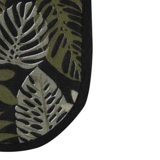Kendra Jungle doppelter Ofenhandschuh schwarz grün 18x85cm 