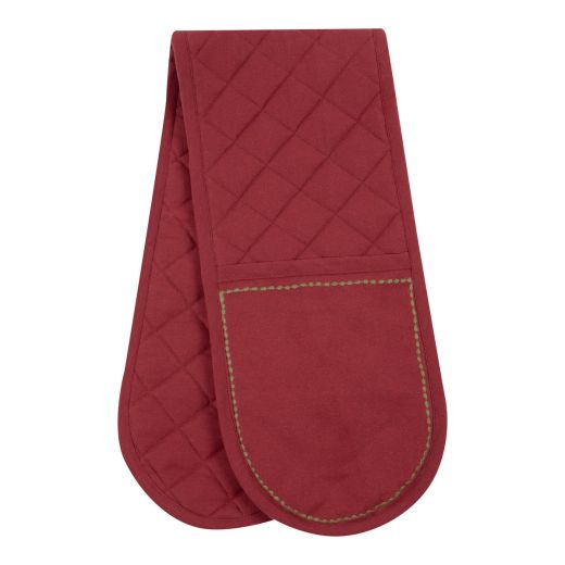 Gina doppelter Ofenhandschuh Rosa 18x85cm 