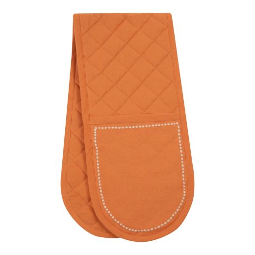 Gina doppelter Ofenhandschuh Orange 18x85cm 