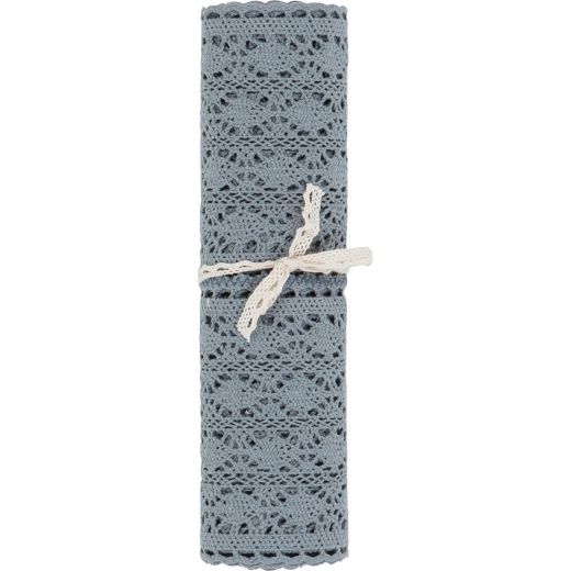 Mirthe Tableribbon grey 30x140cm (rolled) 