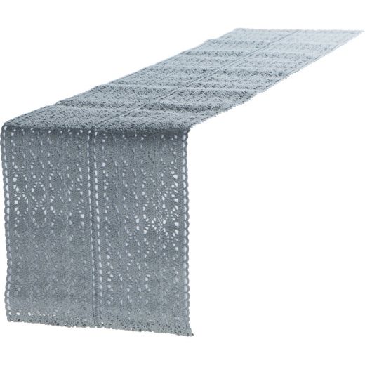 Mirthe Tableribbon grey 30x140cm (rolled) 