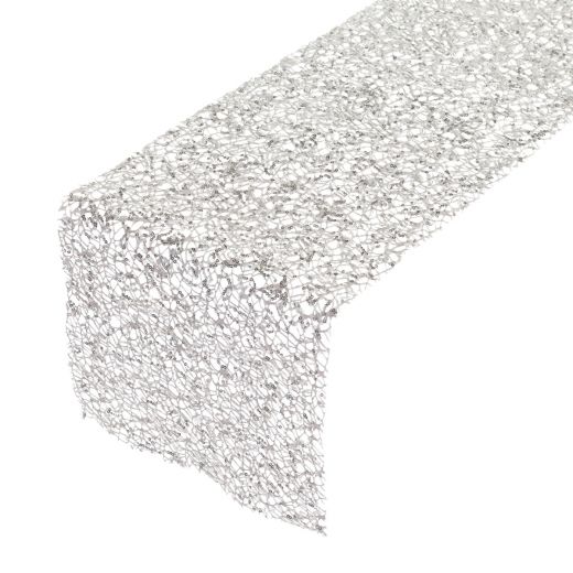 Sparkling Tafelband zilver 30cmx2,5mtr (rolled) (20 in box)