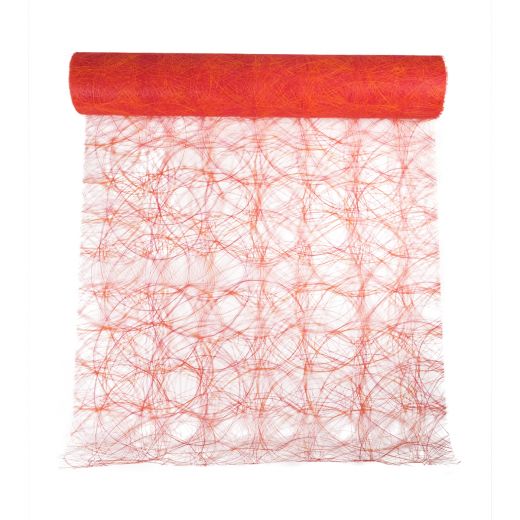 Decoweb Fancy Tableribbon rood/oranje 60cmx25mtr 