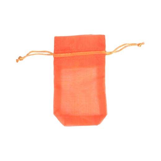 S Chiffon Decobag oranje, 8x14cm