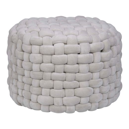 hocker weave grau 58x58x39cm