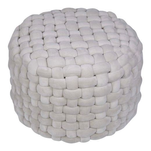 hocker weave grau 58x58x39cm