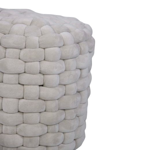 hocker weave grau 41x41x40cm