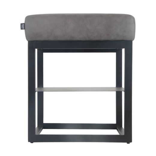 Bedside table side table vegan leather Otto - Stone