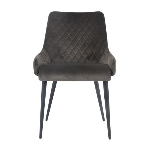 Dining room chairs Velvet Velvet Bella - Velvet Gray