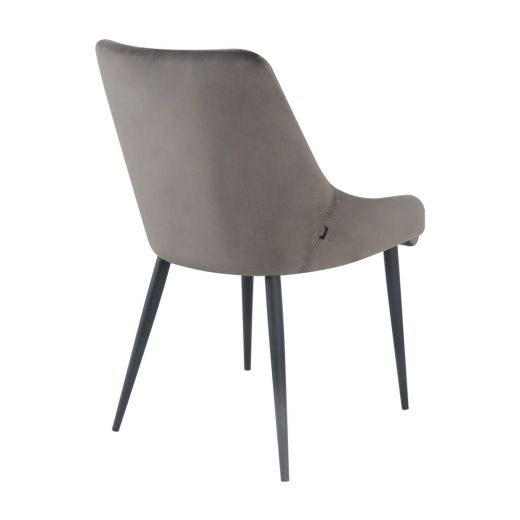 Dining room chairs Velvet Velvet Bella - Velvet Gray