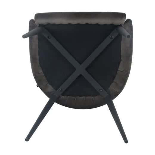Dining room chairs Velvet Velvet Bella - Velvet Gray