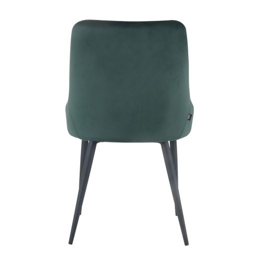 Dining room chairs Velvet Velvet Bella - Velvet dark green