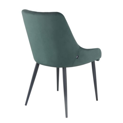 Dining room chairs Velvet Velvet Bella - Velvet dark green