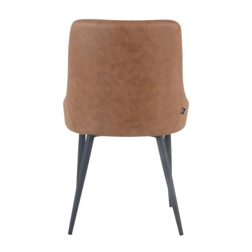 Dining room chair Vegan leather Bella - Cognac