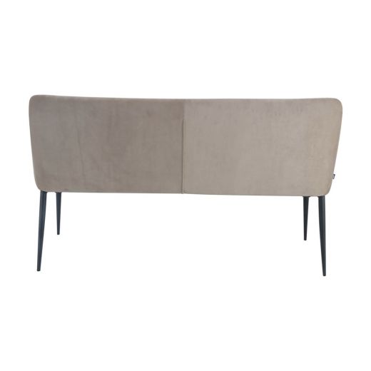 Dining room bench 150 cm Velvet velvet and bouclé rose - Velvet Taupe