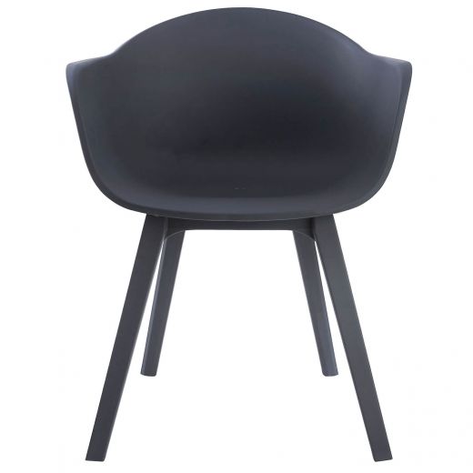 Garden chairs Plastic  Romeo - Dark gray