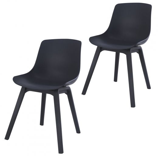 Garden chair Elegant plastic  Juliet - Dark gray