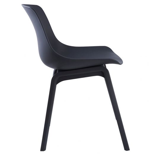 Garden chair Elegant plastic  Juliet - Dark gray