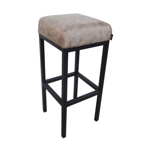 Bar stool leather look artificial leather Bruce - Dessert, 75 cm