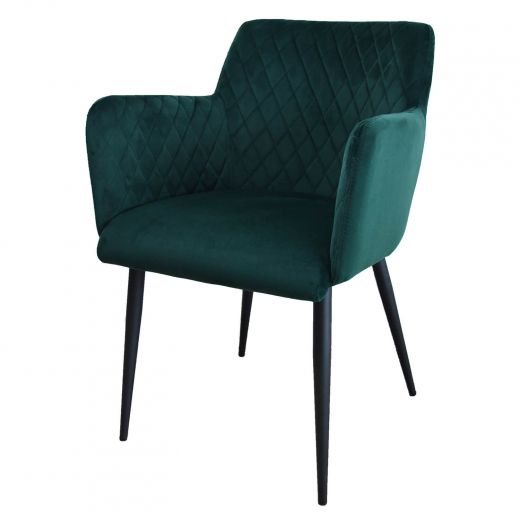 Dining room chair velvet velvet rose - Velvet dark green