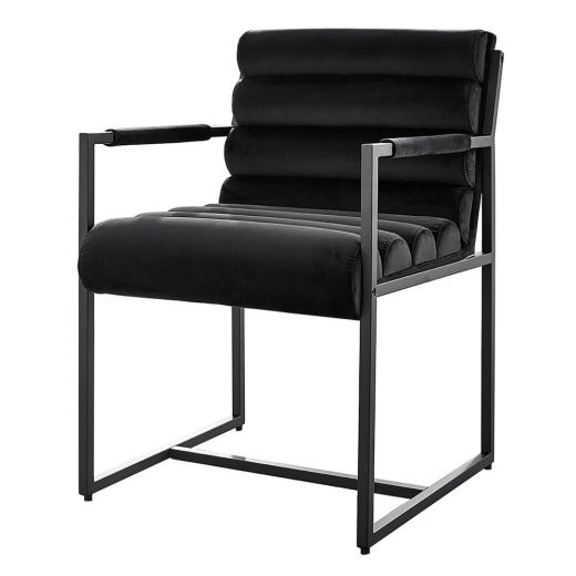 Dining room chair Design chair Velvet Tony - Velvet Black