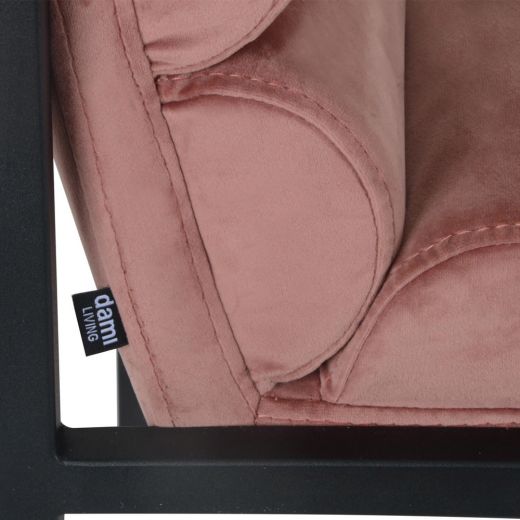 Dining room chair Design chair Velvet Tony - Velvet Pink