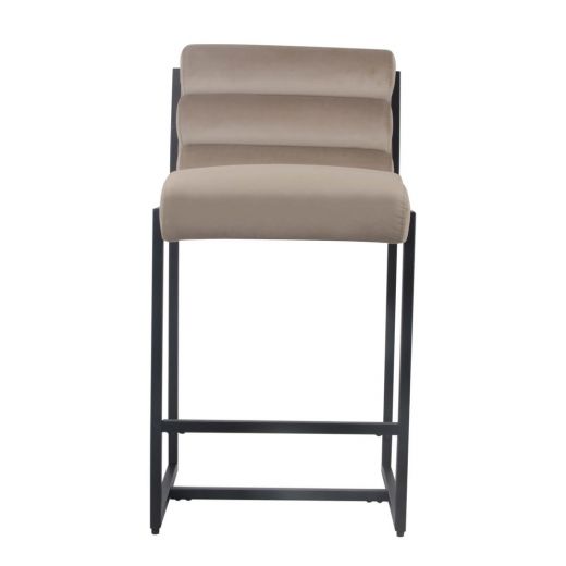 Bar stool Design stool 65 cm Velvet Tony - Velvet Taupe