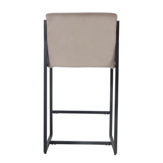 Bar stool Design stool 65 cm Velvet Tony - Velvet Taupe