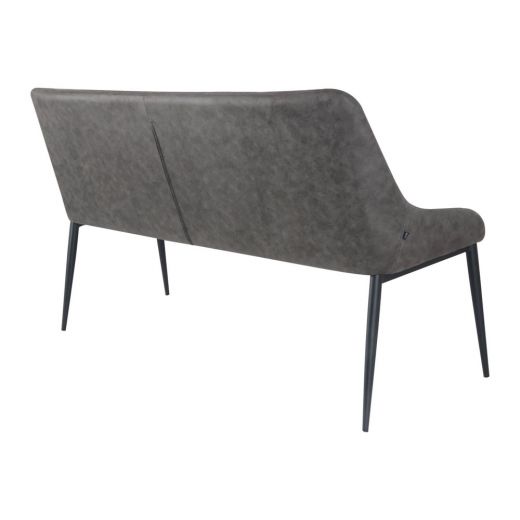 Dining room bench 150 cm Artificial leather Rose - Stone