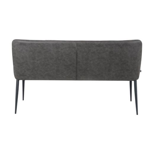 Dining room bench 150 cm Artificial leather Rose - Stone