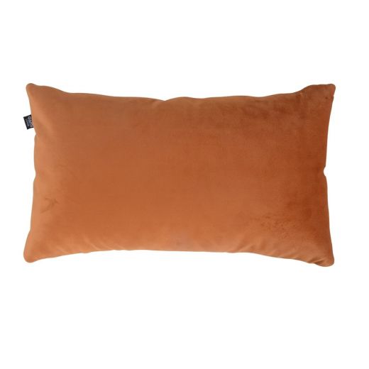 Living room Decorative cushion Checked Rectangle 45x24cm Cushy - Velvet Orange