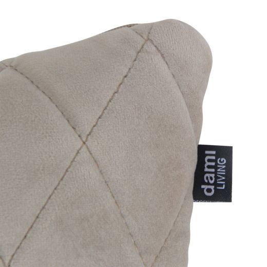 Living room Decorative cushion checker angle 45x24cm Cushy - Velvet Taupe