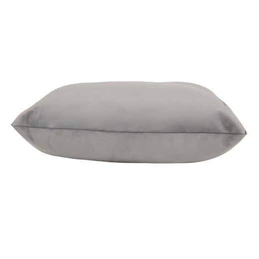 Ornamental pillow Cushy Living room Bedroom Square 45x45cm - Velvet light gray