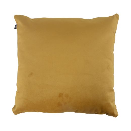 Ornamental cushion Cushy Living room Bedroom Square 45x45cm - Velvet ocher yellow