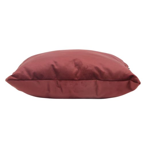 Ornamental cushion Cushy Living room Bedroom Square 45x45cm - Velvet Bordeaux red