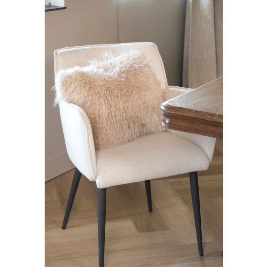 Dining room chair Tweed Rose - Beige Tweed