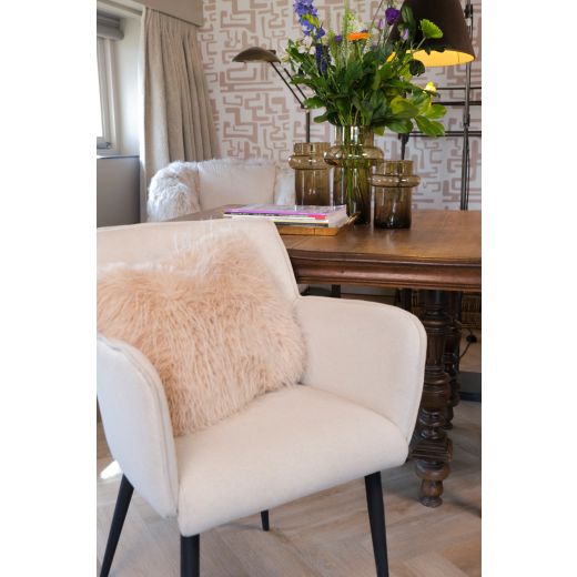 Dining room chair Tweed Rose - Beige Tweed