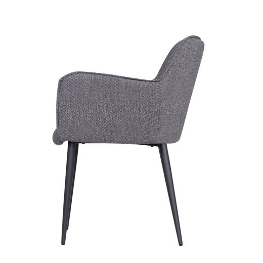 Dining room chair Tweed Rose - Gray Tweed