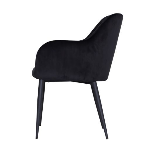 Dining room chair Velvet Ted - Velvet Black