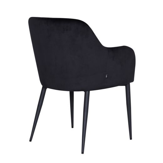 Dining room chair Velvet Ted - Velvet Black